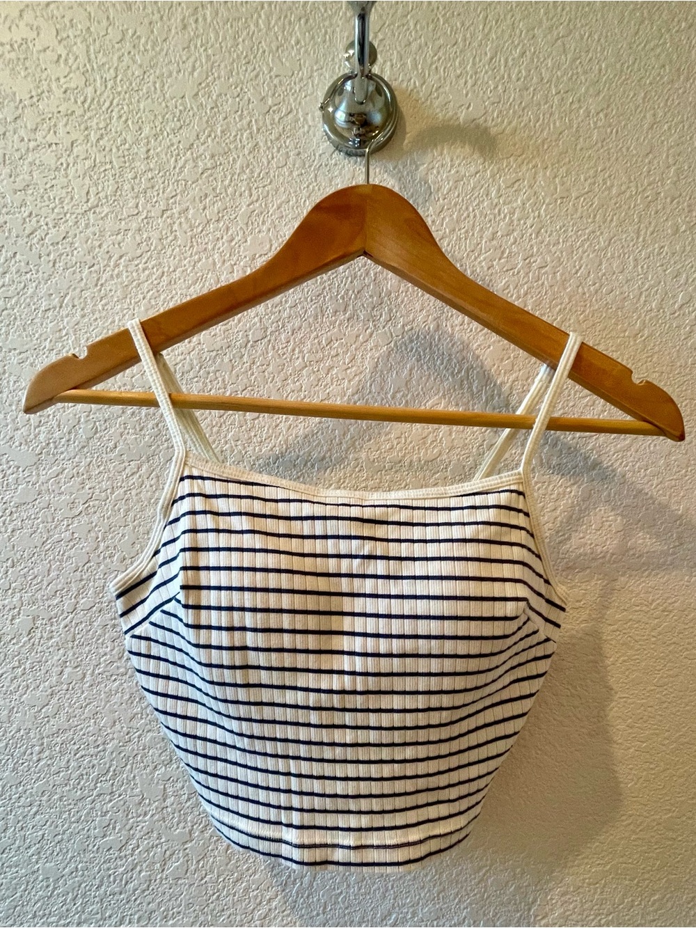 Muji Cotton Ribbed Cropped Bra Cami